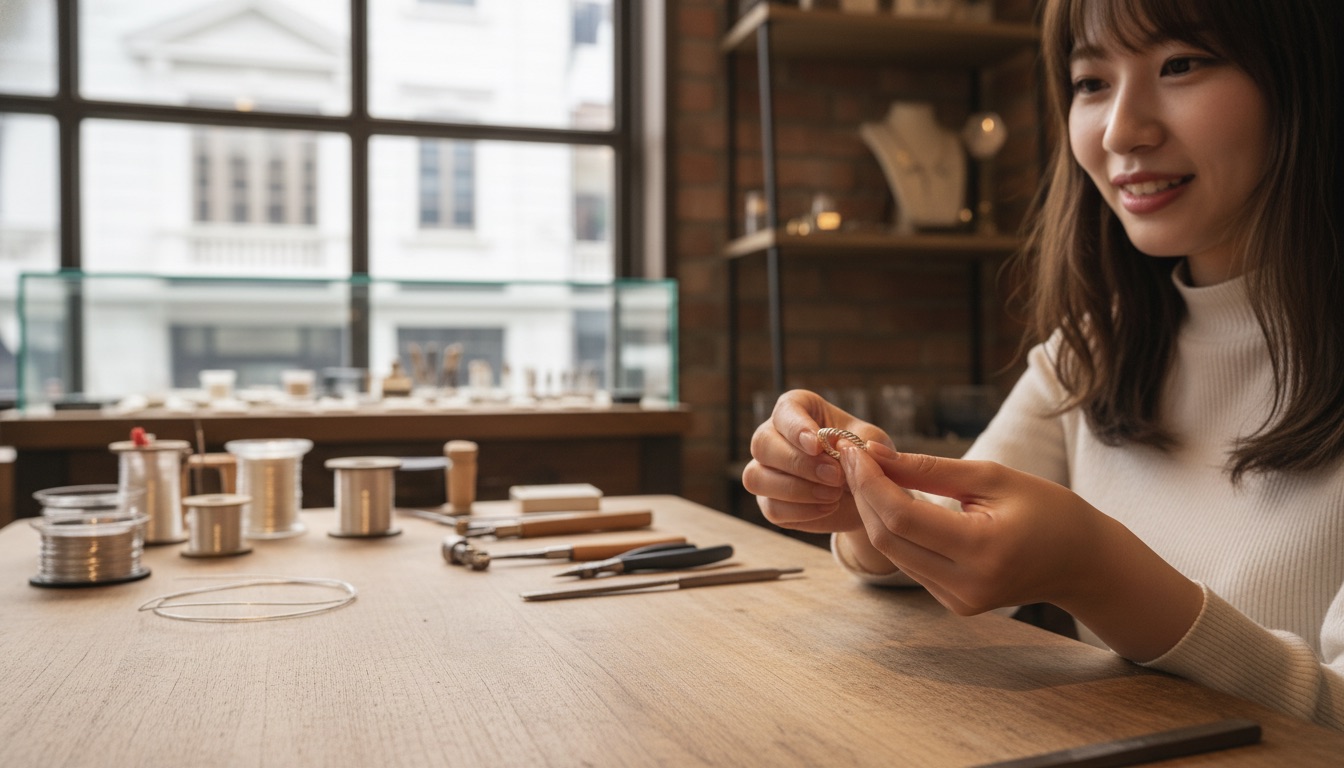 Somm Jewelry ソムジュエリー 横浜元町でのリング手作り体験