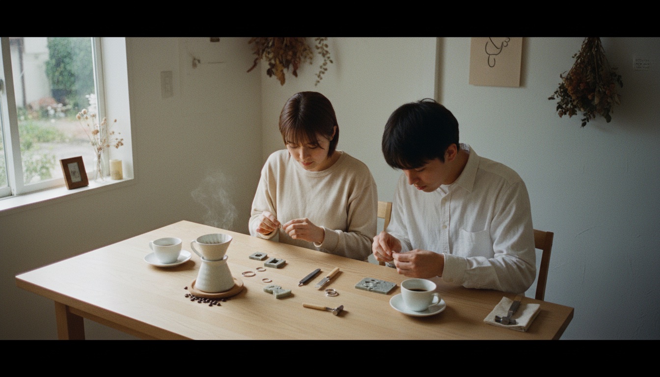 YUIKA 手作り指輪の貸切りアトリエ & 珈琲 体験の様子