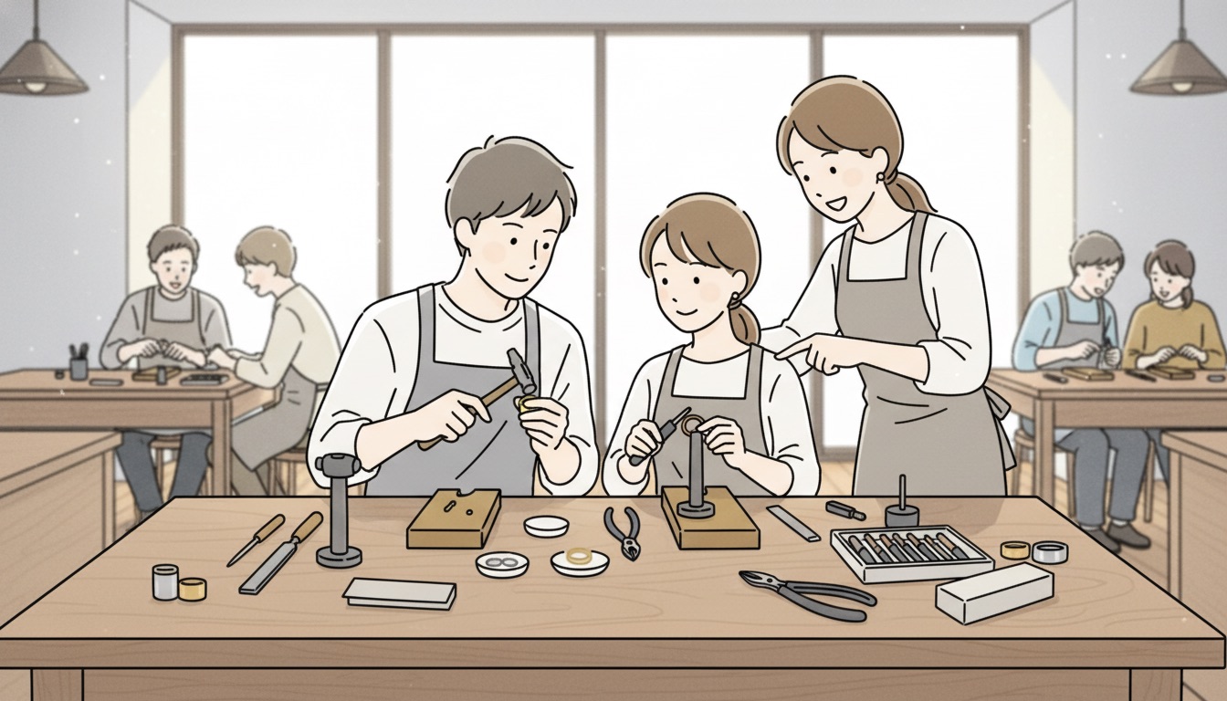 AIGIS 東京・表参道店 ペアリング手作り体験