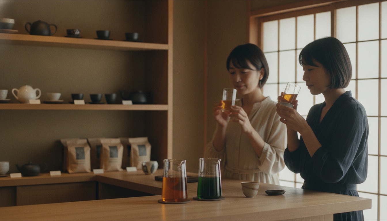 CHABAKKA TEA PARKSで日本茶を味わうイメージ