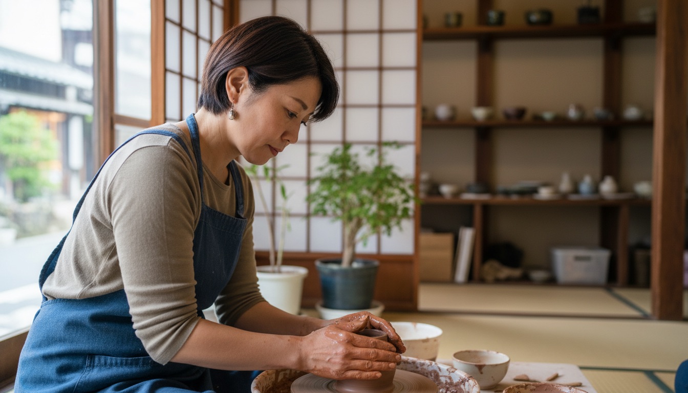 ダルン陶芸教室 体験の様子