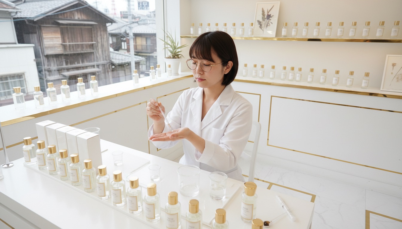 FOUGÈRES FRAGRANCE 体験の様子