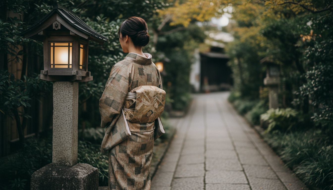 Kimono fitting at VASARA Kamakura Komachi-dori