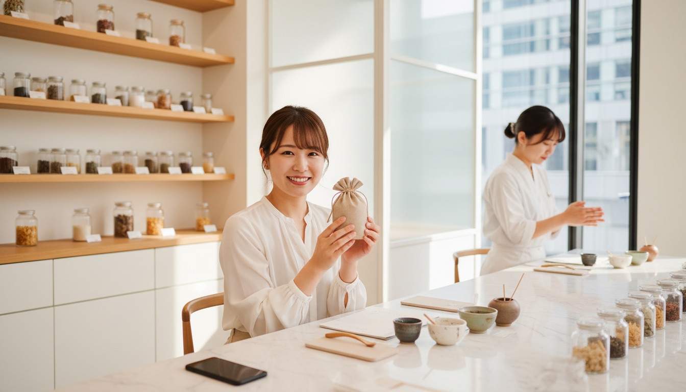香源 銀座本店 体験の様子
