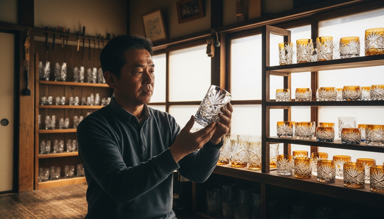 江戸切子専門店 煌粋 住吉 江戸切子グラスの制作体験