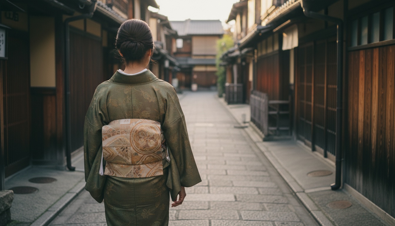 Kimono fitting at Aiwafuku Gion Shijo