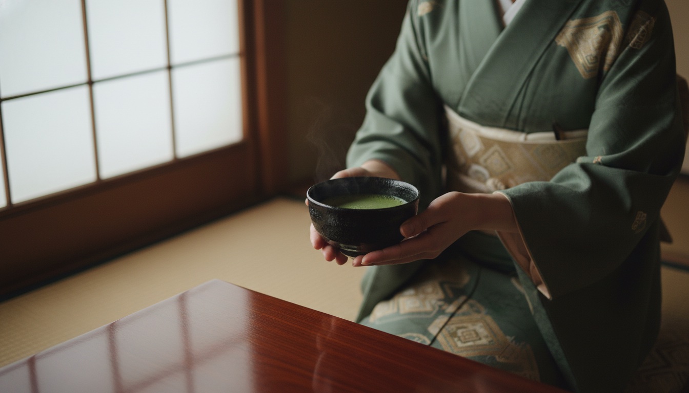 Kimono and tea ceremony at MAIKOYA Nishiki Kyoto