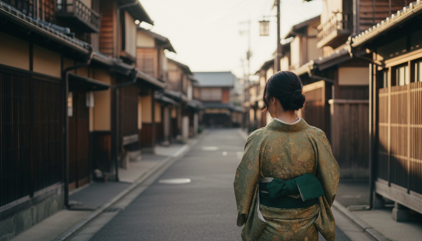Kimono fitting at Kimono no OBEBE Kyoto