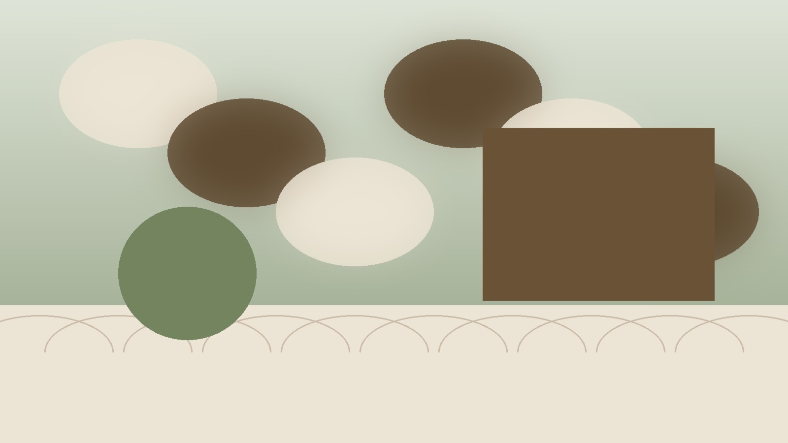 Stylized Zen temple garden with raked gravel, moss, and a quiet wooden veranda