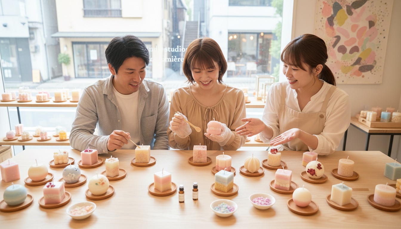 candle studio lumiere 体験の様子