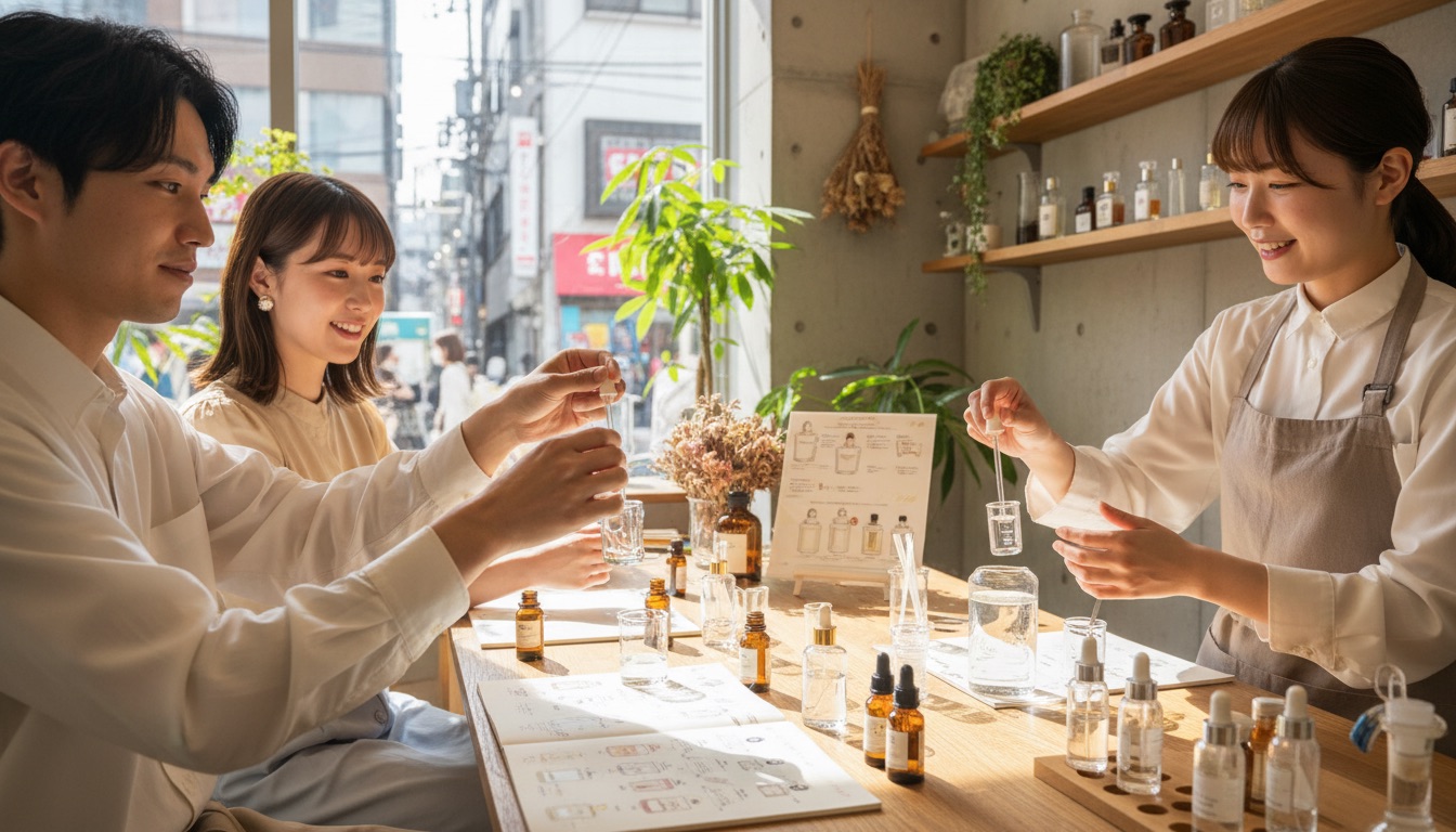 MY ONLY FRAGRANCE HARAJUKU 体験の様子