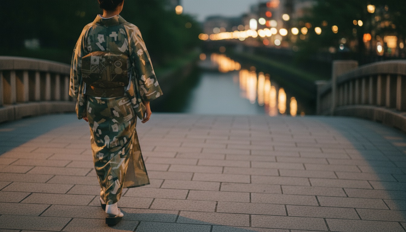 Kimono rental fitting at Kawaii Osaka in Soemoncho