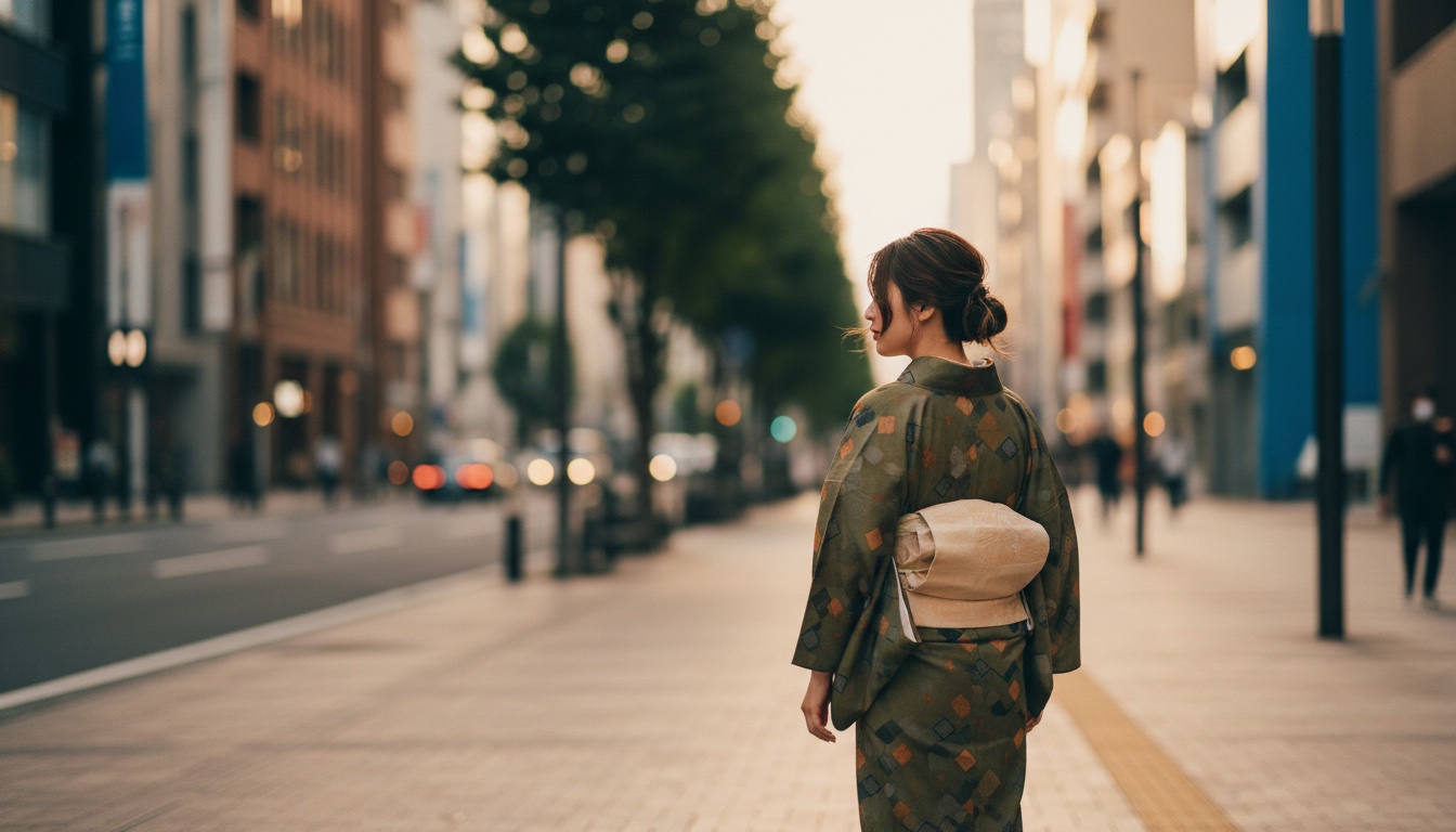 Kimono fitting at VASARA Osaka Umeda