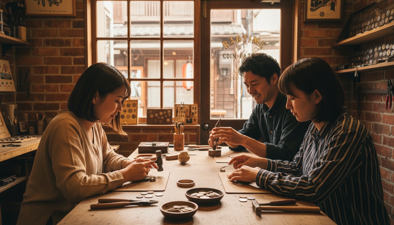 RAGTIME COIN FACTORY 体験の様子
