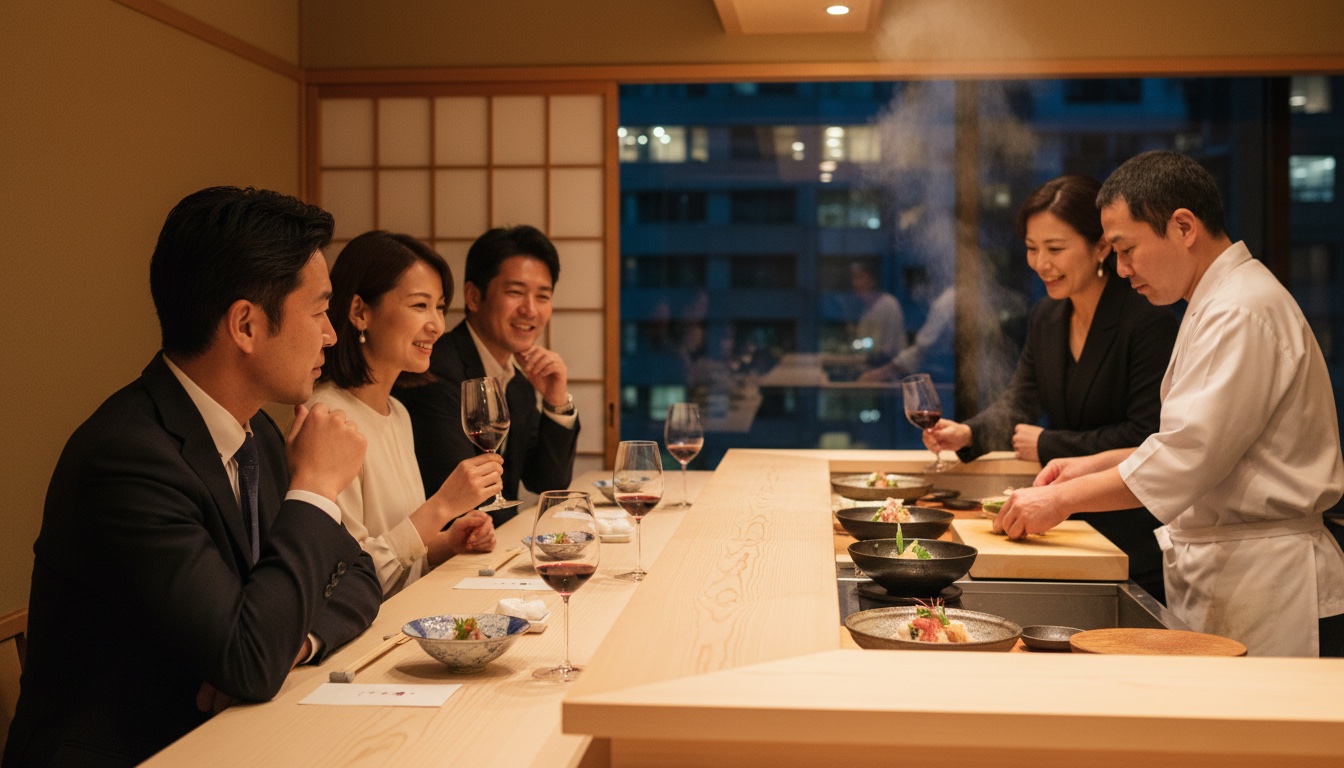 東京和食 りくう コース料理の体験