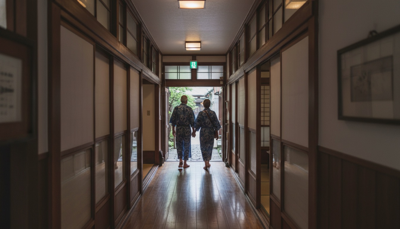 旅館 澤の屋 谷中の下町情緒あふれる旅館の玄関