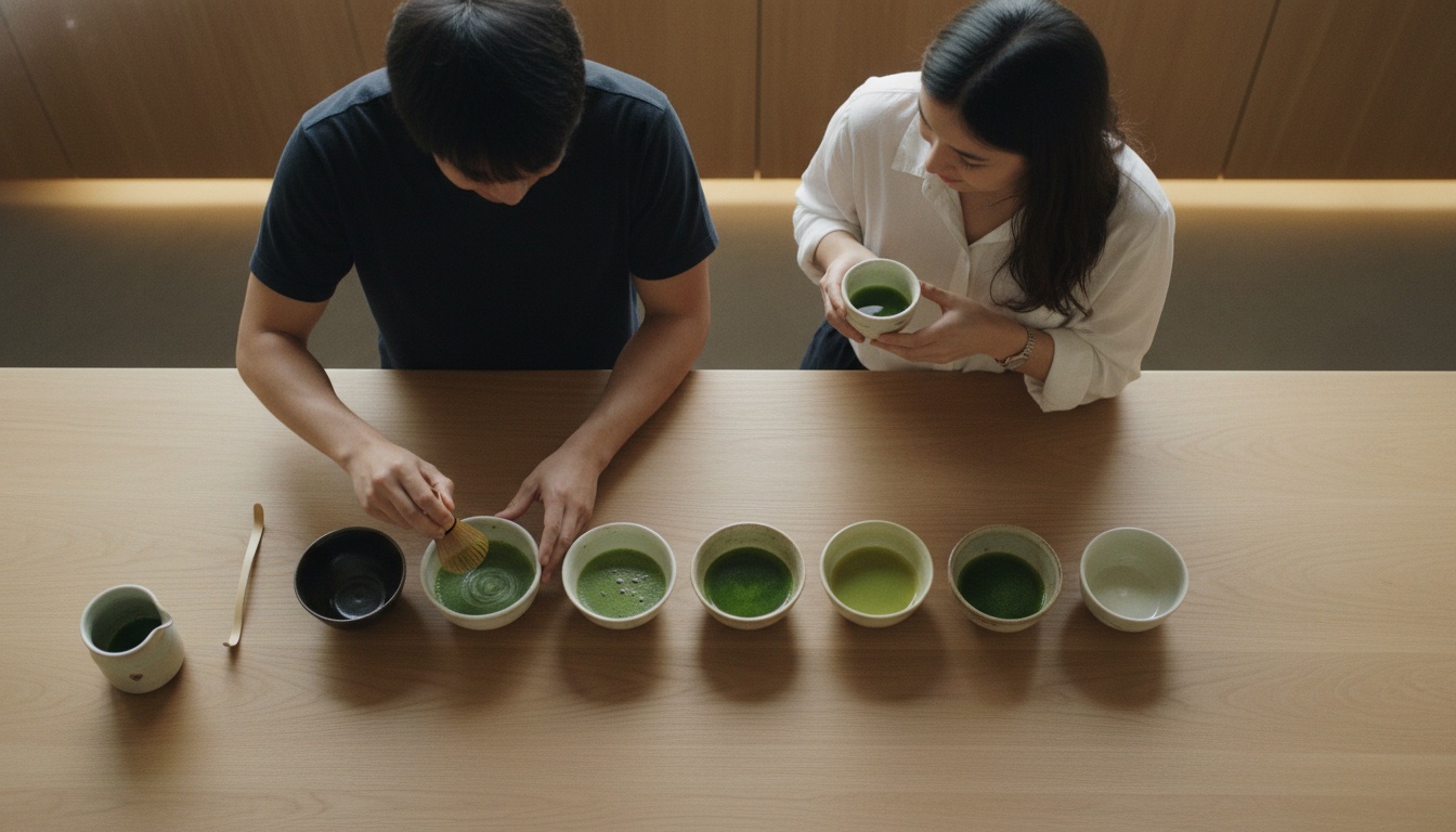 SHAKA SHAKA MATCHA 表参道 体験の様子