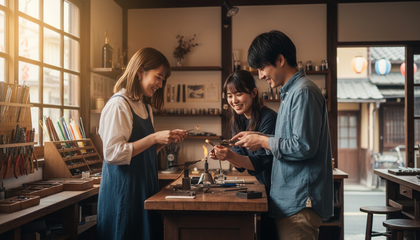 しず蔵 浅草店 体験の様子