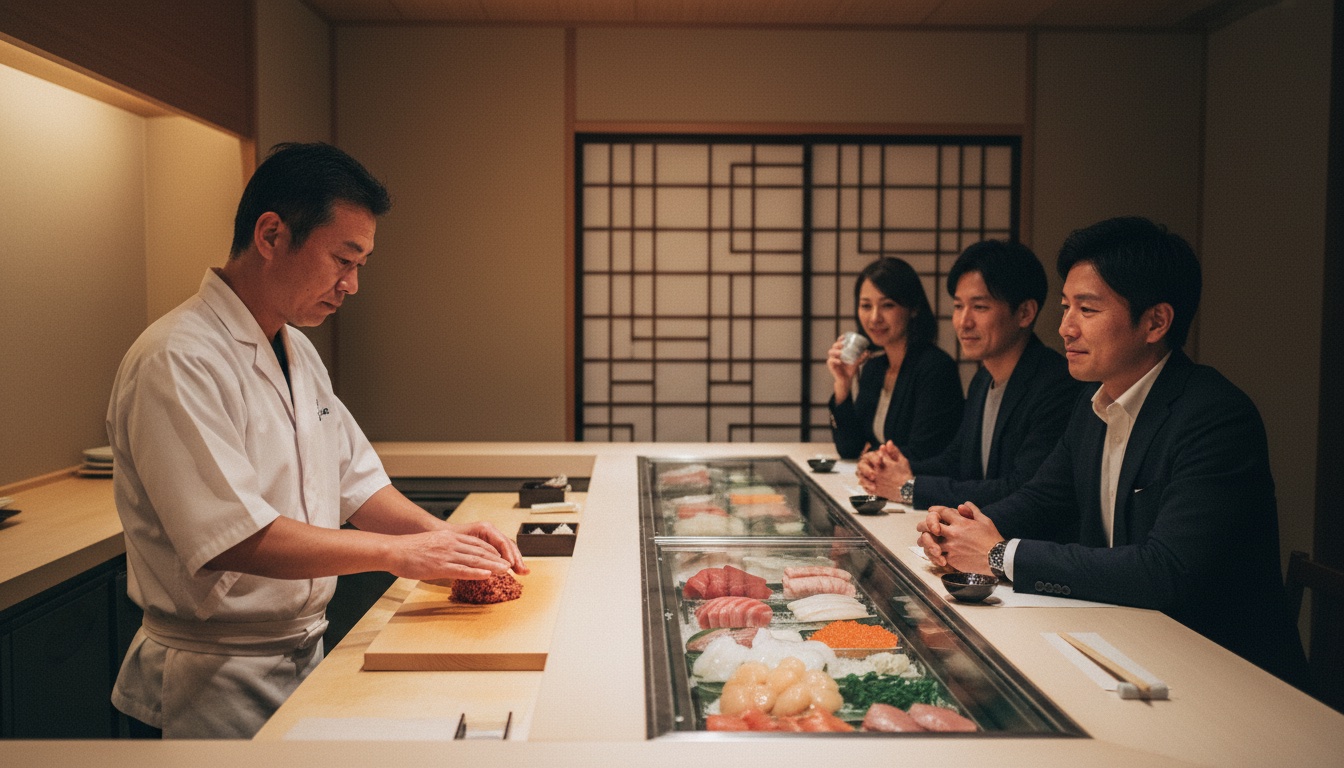 SUSHI GARYU 東麻布本店で味わうおまかせ寿司のイメージ