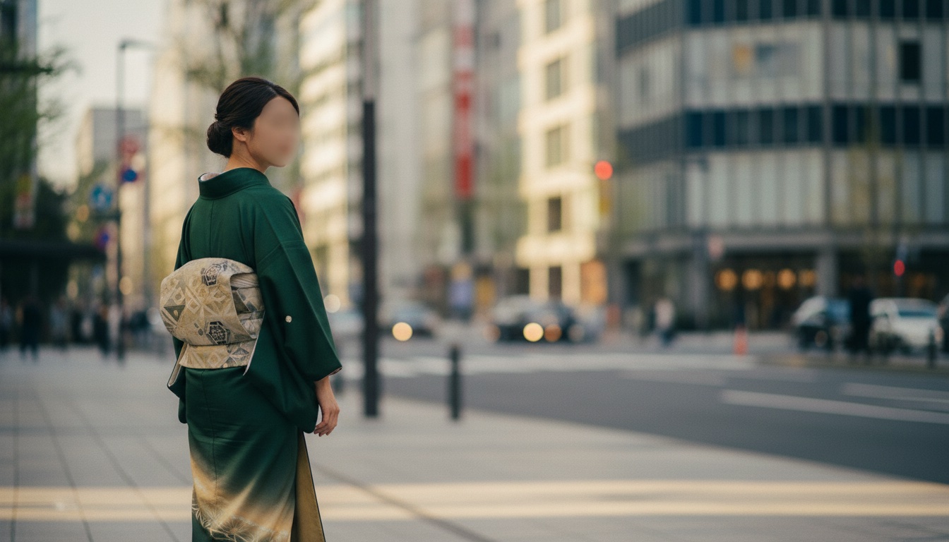 Traditional kimono fitting at VASARA Ginza Sanchome