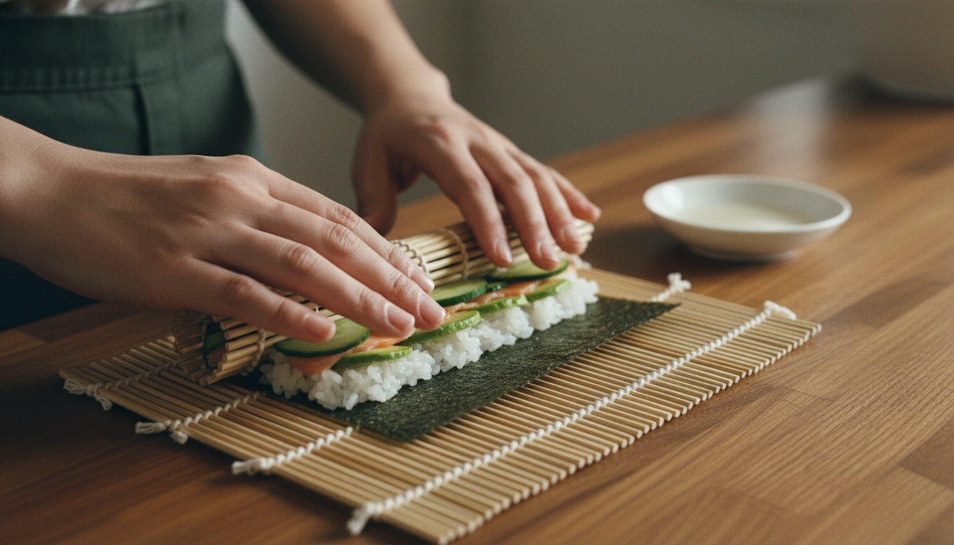 Hands-on sushi-making class at AKEMI's SUSHiKiTCHEN