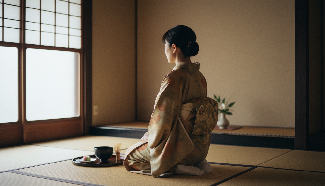Kimono and tea ceremony experience at MAIKOYA Shinjuku