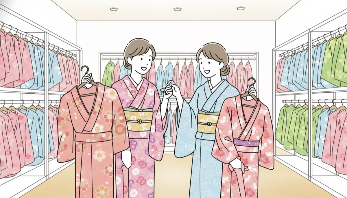 着物レンタルVASARA池袋店 着付けと小物選び