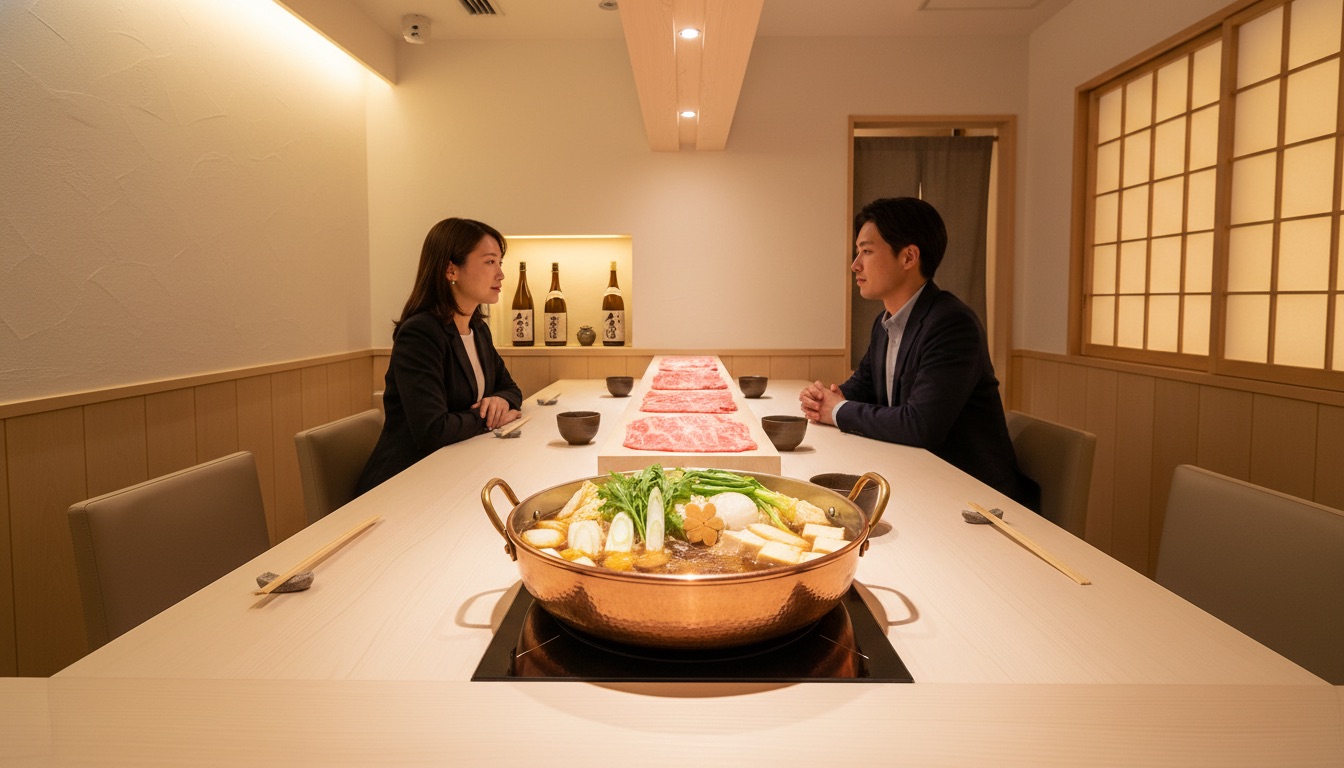 WAGYU SUKIYAKI 極〜GOKU〜 原宿 A5和牛すき焼き小箱空間