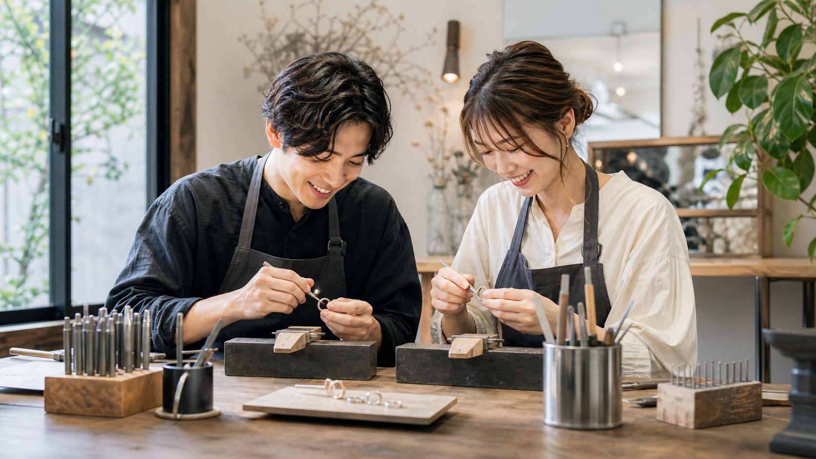 アカネス大須でリング制作を楽しむイメージ
