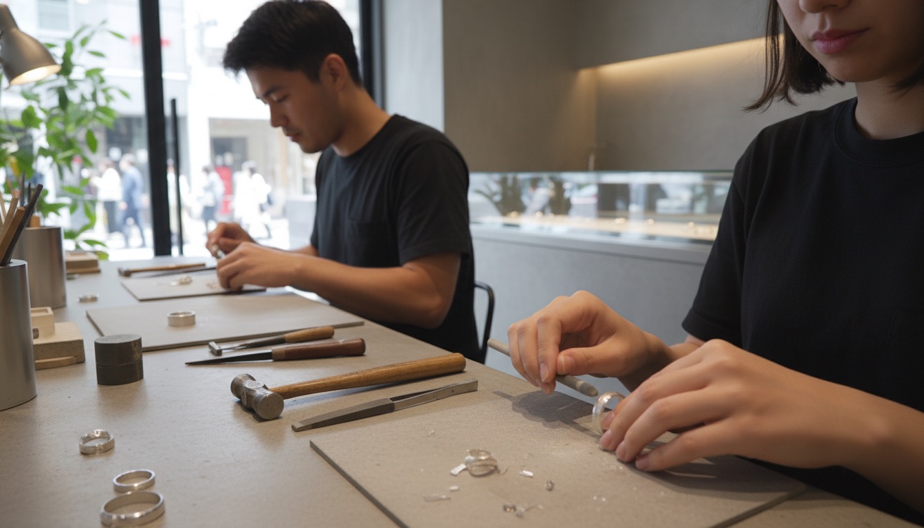 アカネス東京 原宿でのリング手作り体験