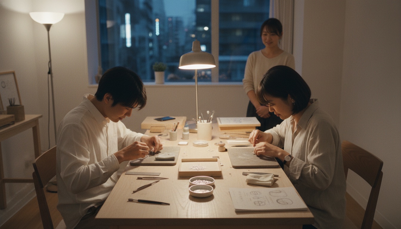 アトリエ・フランシスカでの梅田の手作り指輪体験のイメージ