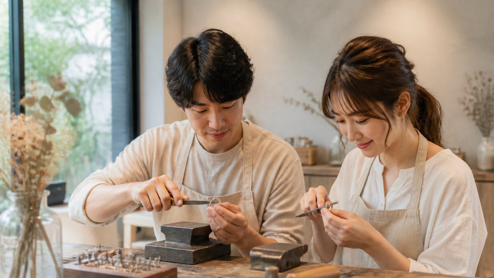 リトエ千葉・柏工房で指輪の形を整える体験イメージ