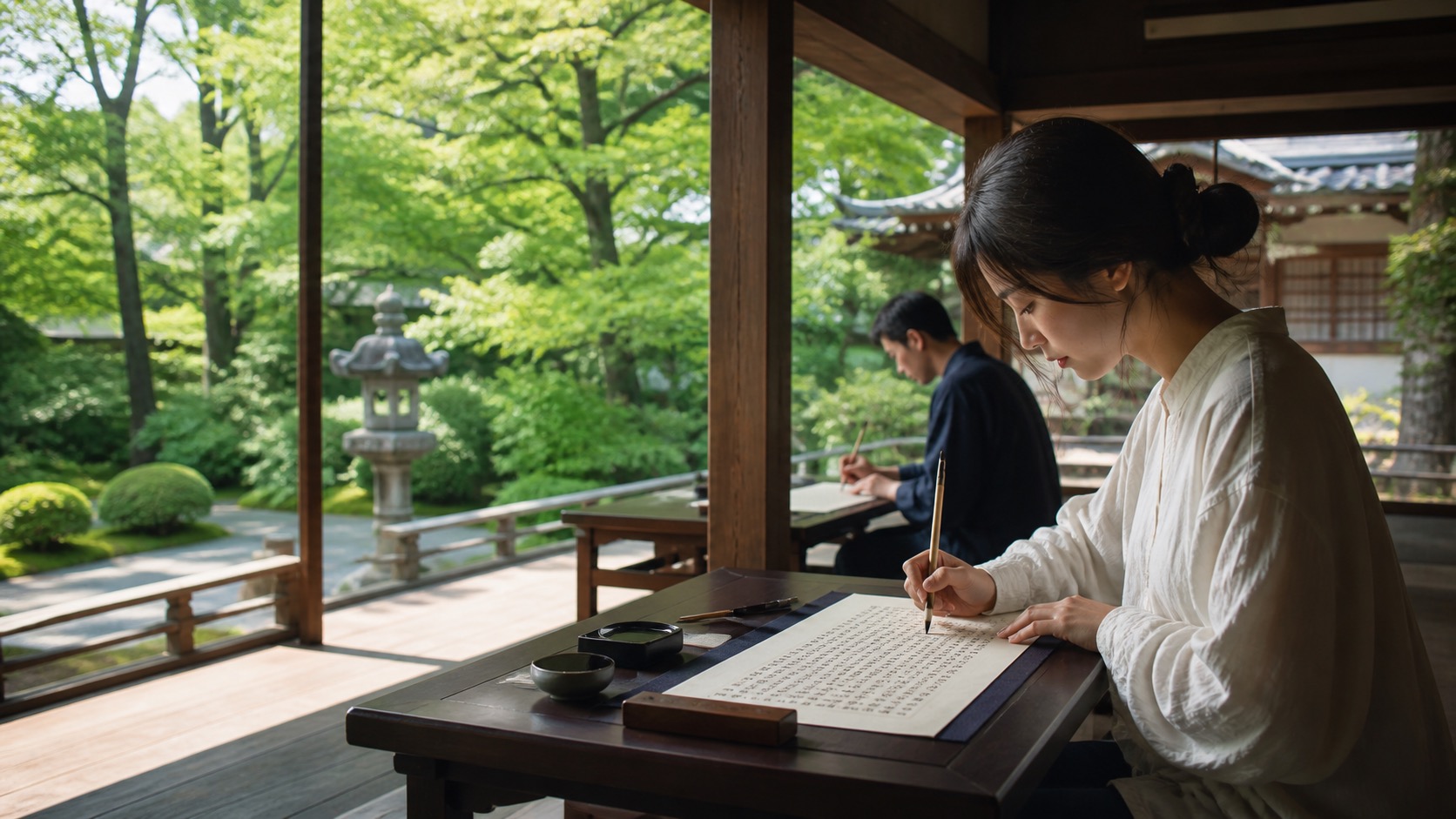 普賢寺で静かな寺時間を過ごすイメージ