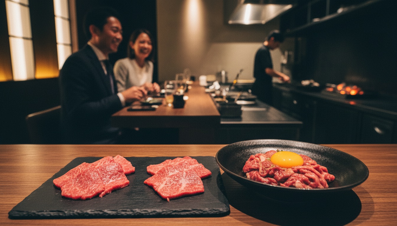 焼肉くるみ 心斎橋本店の生ハラミ焼肉体験のイメージ