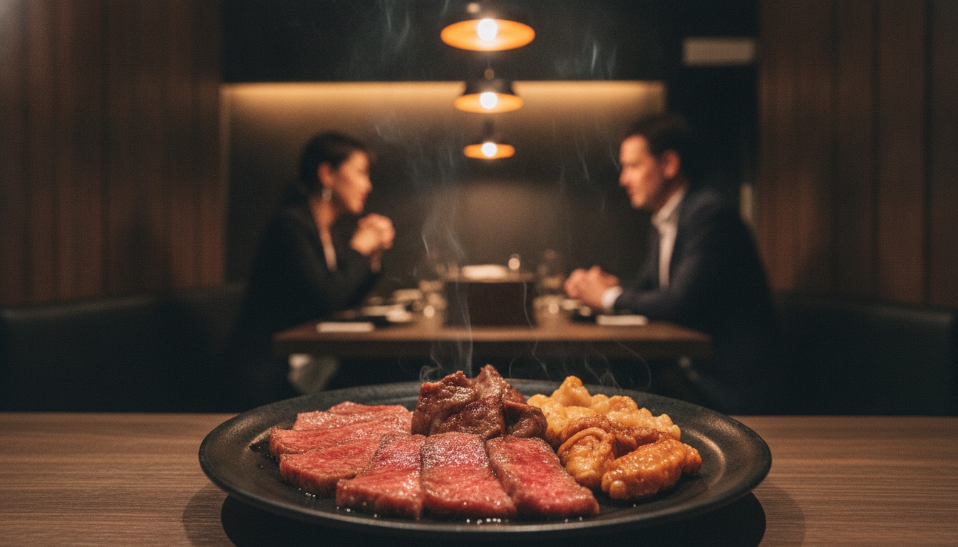 肉亭そうめい横浜で上質な焼肉と和食を楽しむイメージ
